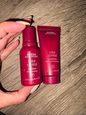 AVEDA Color Control Shampoo & Conditioner- minis for travel.